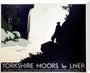 'Yorkshire Moors', LNER poster, 1923-1947. stretched canvas large none Art Print - Science Museum Shop