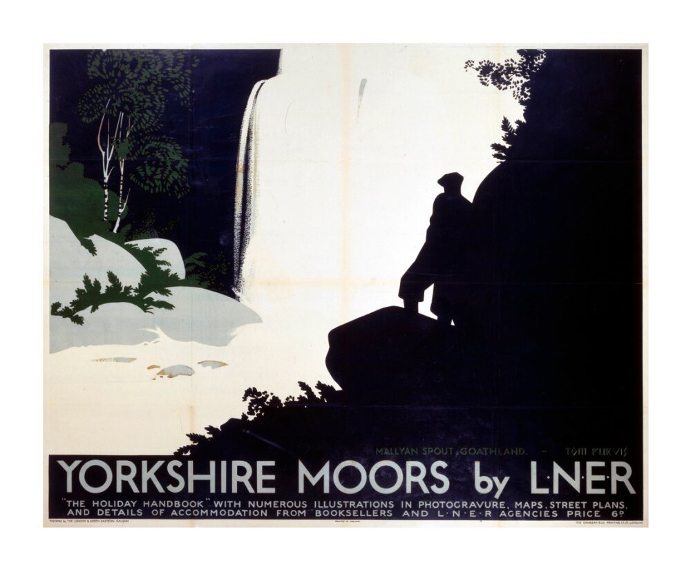 'Yorkshire Moors', LNER poster, 1923-1947. unstretched canvas extra large none Art Print - Science Museum Shop