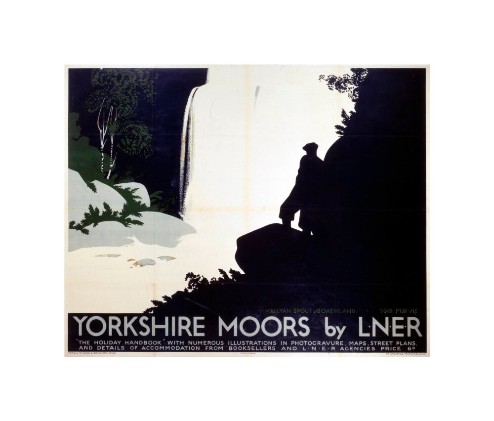 'Yorkshire Moors', LNER poster, 1923-1947. unstretched canvas small none Art Print - Science Museum Shop
