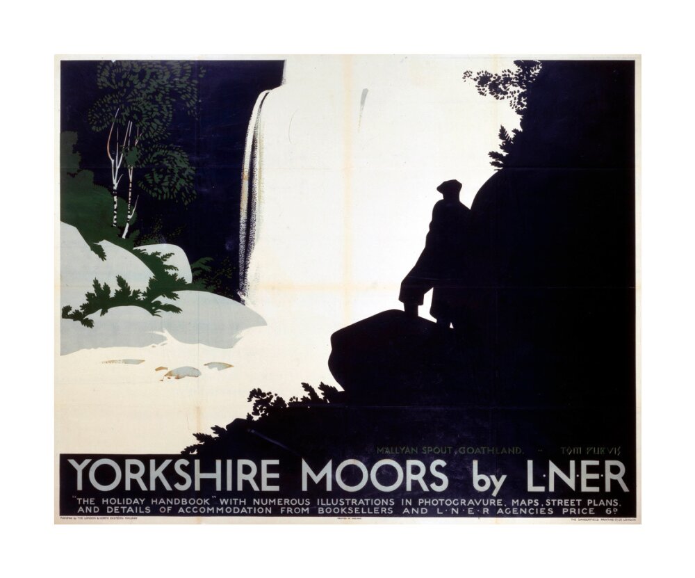 'Yorkshire Moors', LNER poster, 1923-1947. unstretched canvas large none Art Print - Science Museum Shop