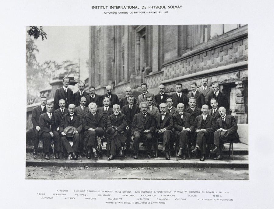 Fifth Solvay Physics Conference, Brussels, 1927. Art Print - Science Museum Shop