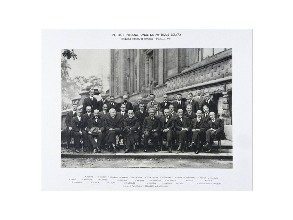 Fifth Solvay Physics Conference, Brussels, 1927. art print medium none Art Print - Science Museum Shop
