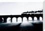 Sunrise on the former Great Central Line, early 1950s. stretched canvas medium none Art Print - Science Museum Shop