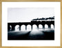 Sunrise on the former Great Central Line, early 1950s. art print large gold Art Print - Science Museum Shop