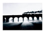 Sunrise on the former Great Central Line, early 1950s. unstretched canvas extra large none Art Print - Science Museum Shop