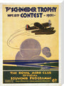 Schneider Trophy contest programme, 12 September, 1931. stretched canvas large none Art Print - Science Museum Shop