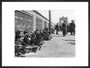 Miners resting at Central Station, Blackpool, 21 June 1919. art print large black Art Print - Science Museum Shop