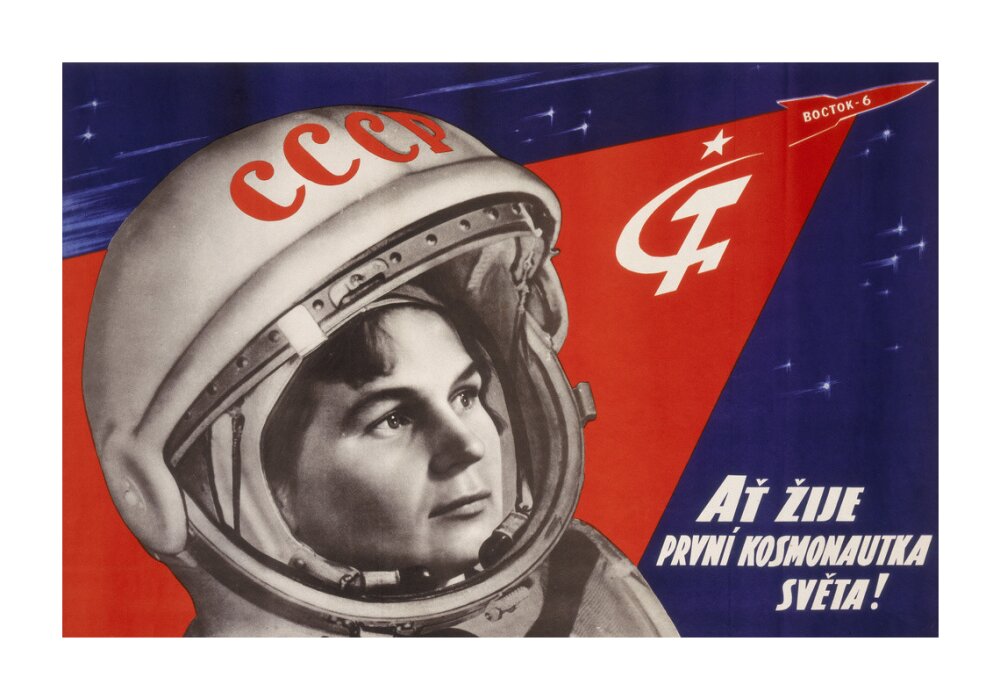 Valentina Vladimirovna Tereshkova, Russian cosmonaut, 1963. unstretched canvas extra large none Art Print - Science Museum Shop