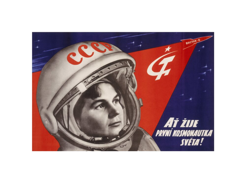 Valentina Vladimirovna Tereshkova, Russian cosmonaut, 1963. unstretched canvas small none Art Print - Science Museum Shop