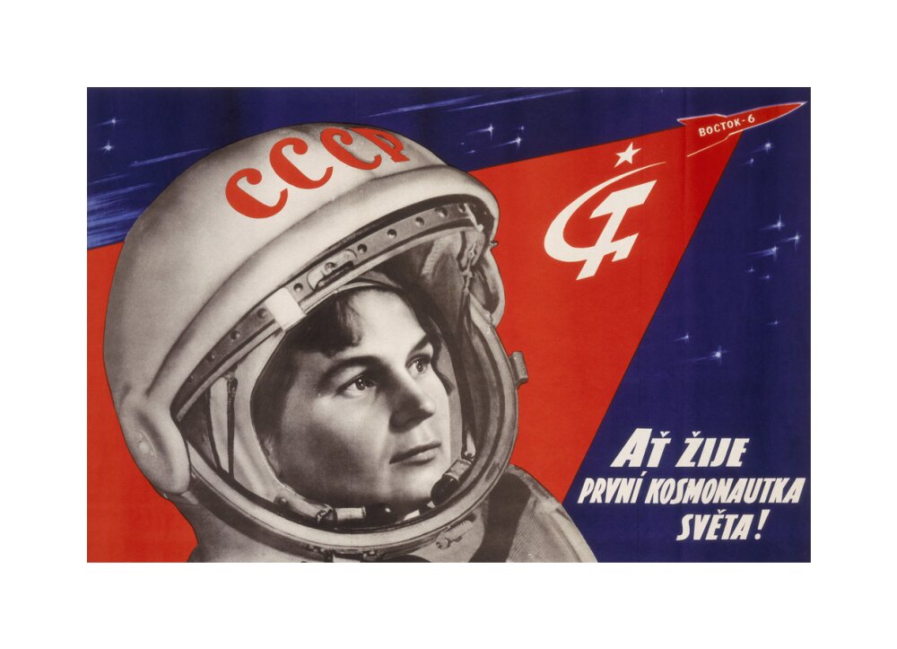 Valentina Vladimirovna Tereshkova, Russian cosmonaut, 1963. unstretched canvas medium none Art Print - Science Museum Shop