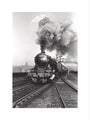 'Flying Scotsman' A3 Class steam locomotive leaving Leeds station, 1956. art print small none Art Print - Science Museum Shop