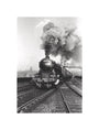 'Flying Scotsman' A3 Class steam locomotive leaving Leeds station, 1956. unstretched canvas small none Art Print - Science Museum Shop