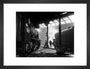Grimy 8F and Class 5 steam locomotives. art print small black Art Print - Science Museum Shop