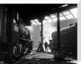 Grimy 8F and Class 5 steam locomotives. stretched canvas medium none Art Print - Science Museum Shop