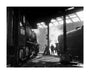 Grimy 8F and Class 5 steam locomotives. unstretched canvas large none Art Print - Science Museum Shop