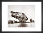 Construction of the Forth Railway Bridge, 1887. art print small black Art Print - Science Museum Shop