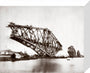 Construction of the Forth Railway Bridge, 1887. stretched canvas small none Art Print - Science Museum Shop