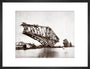 Construction of the Forth Railway Bridge, 1887. art print medium black Art Print - Science Museum Shop