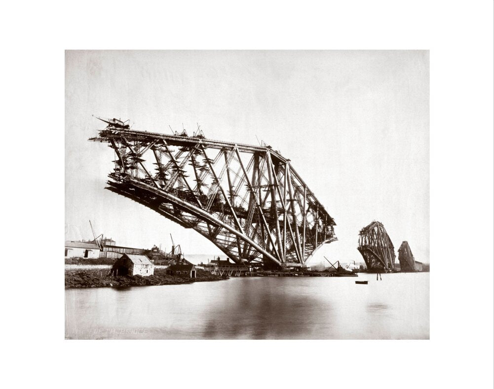 Construction of the Forth Railway Bridge, 1887. art print extra small none Art Print - Science Museum Shop