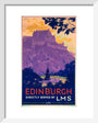 'Edinburgh, directly served by LMS', poster, c 1930s. art print extra small white Art Print - Science Museum Shop