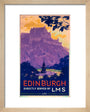 'Edinburgh, directly served by LMS', poster, c 1930s. art print extra small natural Art Print - Science Museum Shop