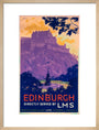 'Edinburgh, directly served by LMS', poster, c 1930s. art print medium natural Art Print - Science Museum Shop