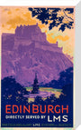 'Edinburgh, directly served by LMS', poster, c 1930s. stretched canvas medium none Art Print - Science Museum Shop