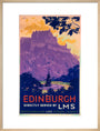 'Edinburgh, directly served by LMS', poster, c 1930s. art print large natural Art Print - Science Museum Shop