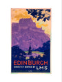 'Edinburgh, directly served by LMS', poster, c 1930s. art print small none Art Print - Science Museum Shop