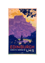 'Edinburgh, directly served by LMS', poster, c 1930s. unstretched canvas small none Art Print - Science Museum Shop