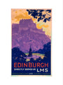 'Edinburgh, directly served by LMS', poster, c 1930s. art print medium none Art Print - Science Museum Shop