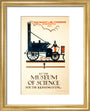 'The 'Rocket' of Mr Stephenson at the Museum of Science', 1922. art print extra small gold Art Print - Science Museum Shop