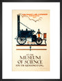 'The 'Rocket' of Mr Stephenson at the Museum of Science', 1922. art print medium black Art Print - Science Museum Shop