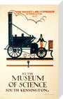 'The 'Rocket' of Mr Stephenson at the Museum of Science', 1922. stretched canvas medium none Art Print - Science Museum Shop