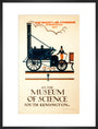 'The 'Rocket' of Mr Stephenson at the Museum of Science', 1922. art print large black Art Print - Science Museum Shop