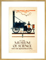 'The 'Rocket' of Mr Stephenson at the Museum of Science', 1922. art print extra large gold Art Print - Science Museum Shop