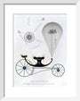 Patent kite and charvolant, 1827. art print extra small white Art Print - Science Museum Shop