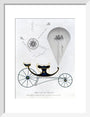 Patent kite and charvolant, 1827. art print small white Art Print - Science Museum Shop