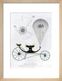 Patent kite and charvolant, 1827. art print small natural Art Print - Science Museum Shop
