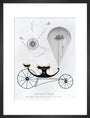 Patent kite and charvolant, 1827. art print medium black Art Print - Science Museum Shop