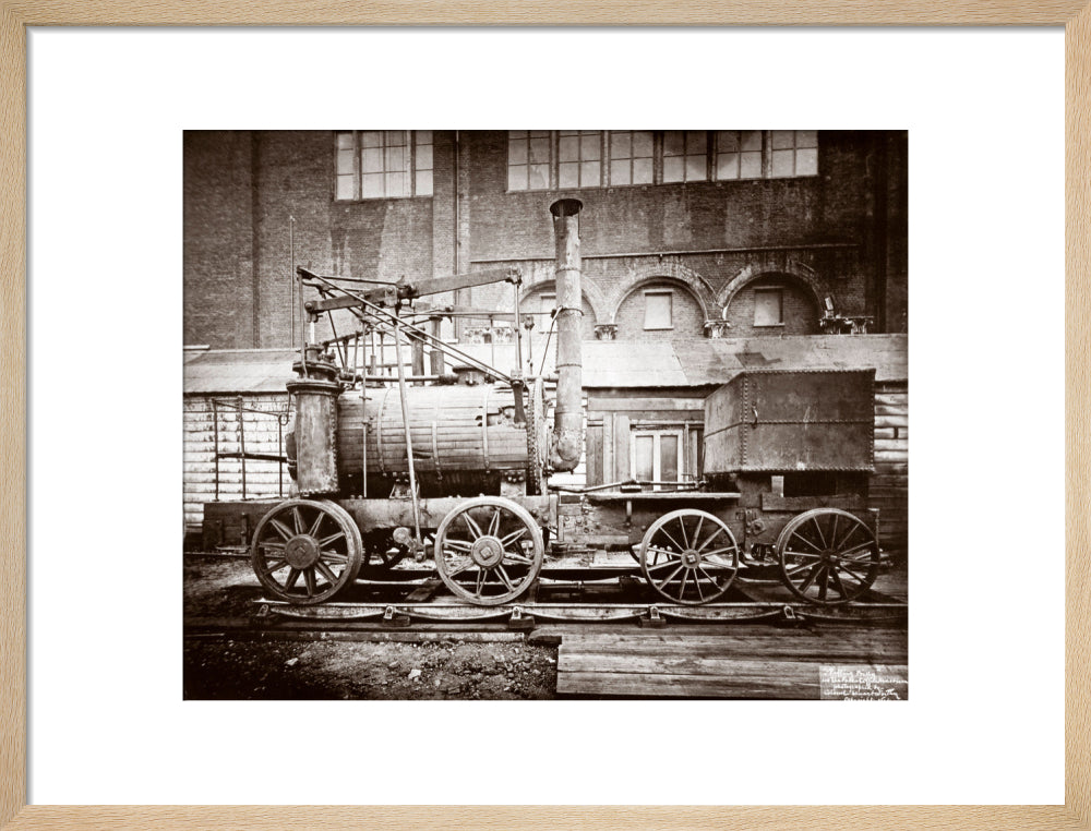'Puffing Billy' steam locomotive, outside the Patent Museum, London, 1 ...
