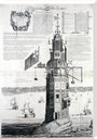 The first Eddystone lighthouse, Devon, 1703. stretched canvas extra large none Art Print - Science Museum Shop
