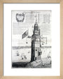 The first Eddystone lighthouse, Devon, 1703. art print extra small natural Art Print - Science Museum Shop