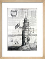 The first Eddystone lighthouse, Devon, 1703. art print small natural Art Print - Science Museum Shop