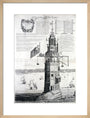 The first Eddystone lighthouse, Devon, 1703. art print medium natural Art Print - Science Museum Shop