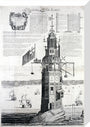 The first Eddystone lighthouse, Devon, 1703. stretched canvas medium none Art Print - Science Museum Shop