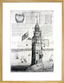 The first Eddystone lighthouse, Devon, 1703. art print large gold Art Print - Science Museum Shop