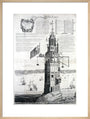 The first Eddystone lighthouse, Devon, 1703. art print large natural Art Print - Science Museum Shop
