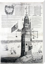 The first Eddystone lighthouse, Devon, 1703. stretched canvas large none Art Print - Science Museum Shop