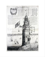 The first Eddystone lighthouse, Devon, 1703. art print extra small none Art Print - Science Museum Shop